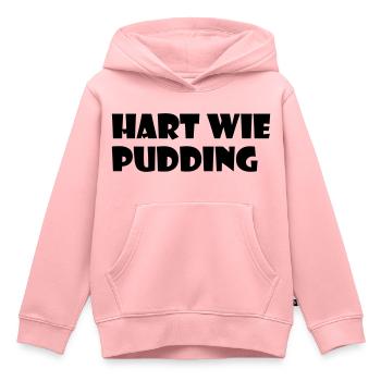 Hart wie Pudding - Kinder Premium Organic Hoodie - Rosa - Vorne - AI Model Kid Female (0cm)