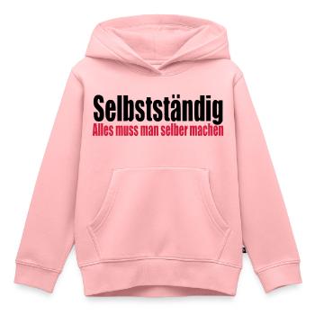 Selbstständig Arbeit Geschenk Geburtstag Chef - Kinder Premium Organic Hoodie - Rosa - Vorne - AI Model Kid Female (0cm)