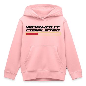 Workout Komplett - Kinder Premium Organic Hoodie - Rosa - Vorne - AI Model Kid Female (0cm)