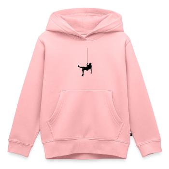 Am Seil - Kinder Premium Organic Hoodie - Rosa - Vorne - AI Model Kid Female (0cm)