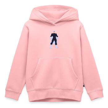 Sei ein Superheld! Seien Sie mutig! - Kinder Premium Organic Hoodie - Rosa - Vorne - AI Model Kid Female (0cm)