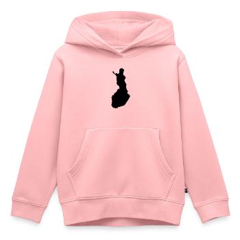 Finnland - Kinder Premium Organic Hoodie - Rosa - Vorne - AI Model Kid Female (0cm)
