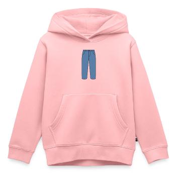 Jeans Blaue Hose - Kinder Premium Organic Hoodie - Rosa - Vorne - AI Model Kid Female (0cm)