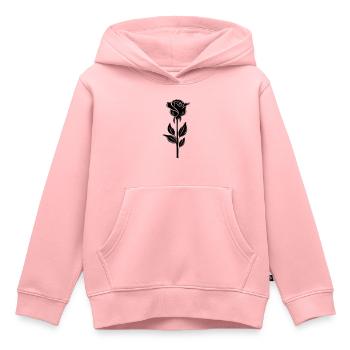minimalistisch einfarbig rosa - Kinder Premium Organic Hoodie - Rosa - Vorne - AI Model Kid Female (0cm)