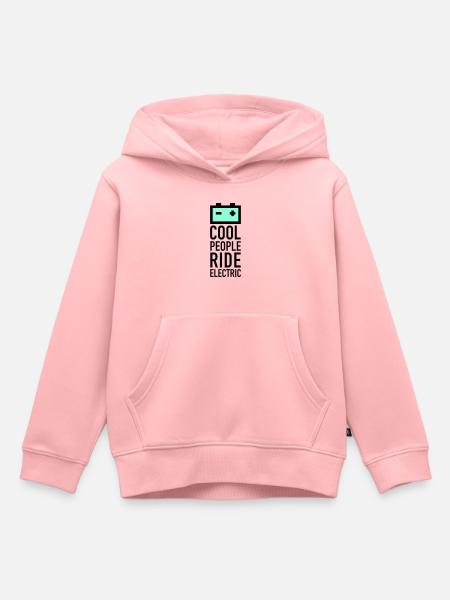 batery_2f - Sweat Premium à capuche enfant bio - rose