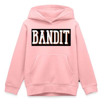 bandit voleur ganowe - Sweat Premium à capuche enfant bio - rose - Devant - AI Model Kid Female (0cm)