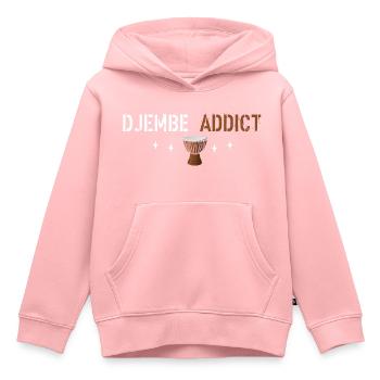 Djembe-Süchtige - Kinder Premium Organic Hoodie - Rosa - Vorne - AI Model Kid Female (0cm)