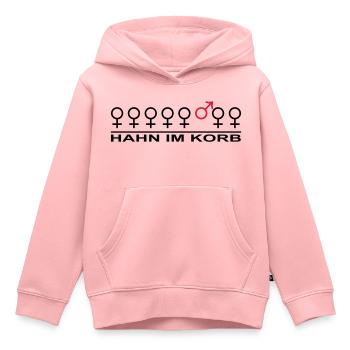 hahn im korb - Kinder Premium Organic Hoodie - Rosa - Vorne - AI Model Kid Female (0cm)