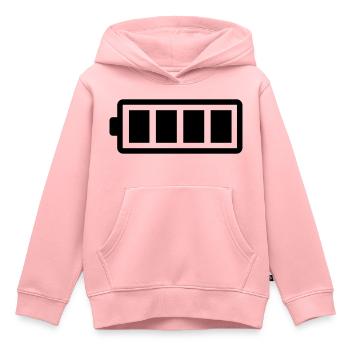Akku, voll aufgeladen - Kinder Premium Organic Hoodie - Rosa - Vorne - AI Model Kid Female (0cm)
