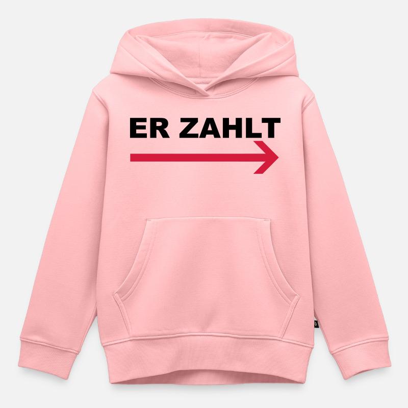 payeur - Sweat Premium à capuche enfant bio - rose