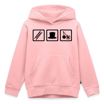 Schornsteinfeger - Kinder Premium Organic Hoodie - Rosa - Vorne - AI Model Kid Female (0cm)