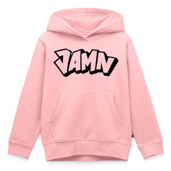 JAMN Jamming in the name of the Lord - Kinder Premium Organic Hoodie - Rosa - Vorne - AI Model Kid Female (0cm)