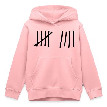 tage_zaehlen_9 - Kinder Premium Organic Hoodie - Rosa - Vorne - AI Model Kid Female (0cm)