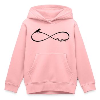 Haflinger Pferde freunde Pferderasse Infinity acht - Kinder Premium Organic Hoodie - Rosa - Vorne - AI Model Kid Female (0cm)