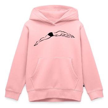 swimmer plunge - Kids Premium Organic Hoodie - rose - Front - AI Model Kid Female (0cm)