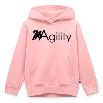 Agility - Kinder Premium Organic Hoodie - Rosa - Vorne - AI Model Kid Female (0cm)