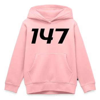 BILLARD - 147 la pause maximale - Sweat Premium à capuche enfant bio - rose - Devant - AI Model Kid Female (0cm)
