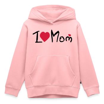 I heart Mom - Kinder Premium Organic Hoodie - Rosa - Vorne - AI Model Kid Female (0cm)