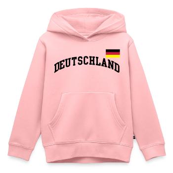 Deutschland Flagge - Germany-BRD-Fussball-soccer - Kinder Premium Organic Hoodie - Rosa - Vorne - AI Model Kid Female (0cm)