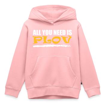 Alles was du brauchst ist Плов. Usbekischer Plov - Kinder Premium Organic Hoodie - Rosa - Vorne - AI Model Kid Female (0cm)