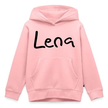 lena - Kinder Premium Organic Hoodie - Rosa - Vorne - AI Model Kid Female (0cm)