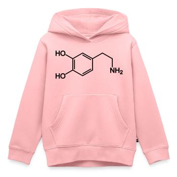 Dopamine - Kids Premium Organic Hoodie - rose - Front - AI Model Kid Female (0cm)