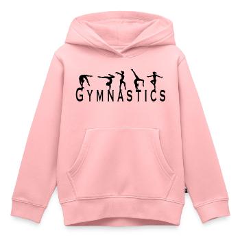 Female Gymnastics - Kids Premium Organic Hoodie - rose - Front - AI Model Kid Female (0cm)