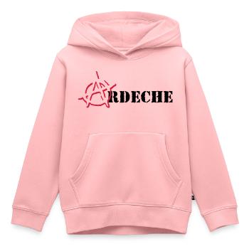 Anarchy Ardeche - Kids Premium Organic Hoodie - rose - Front - AI Model Kid Female (0cm)