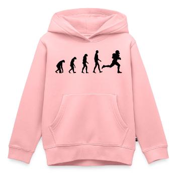 Foot US - Sweat Premium à capuche enfant bio - rose - Devant - AI Model Kid Female (0cm)