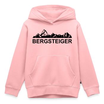 alpiniste - Sweat Premium à capuche enfant bio - rose - Devant - AI Model Kid Female (0cm)