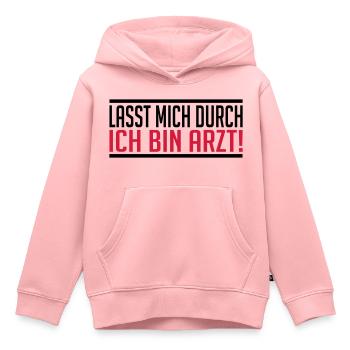Arzt - Kinder Premium Organic Hoodie - Rosa - Vorne - AI Model Kid Female (0cm)