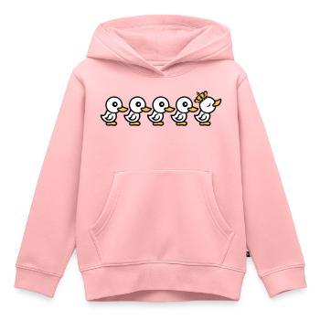 anfuehrer koenig krone koenigin prinzessin prinz a - Kinder Premium Organic Hoodie - Rosa - Vorne - AI Model Kid Female (0cm)