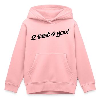 2 Fast 4 You - Sweat Premium à capuche enfant bio - rose - Devant - AI Model Kid Female (0cm)