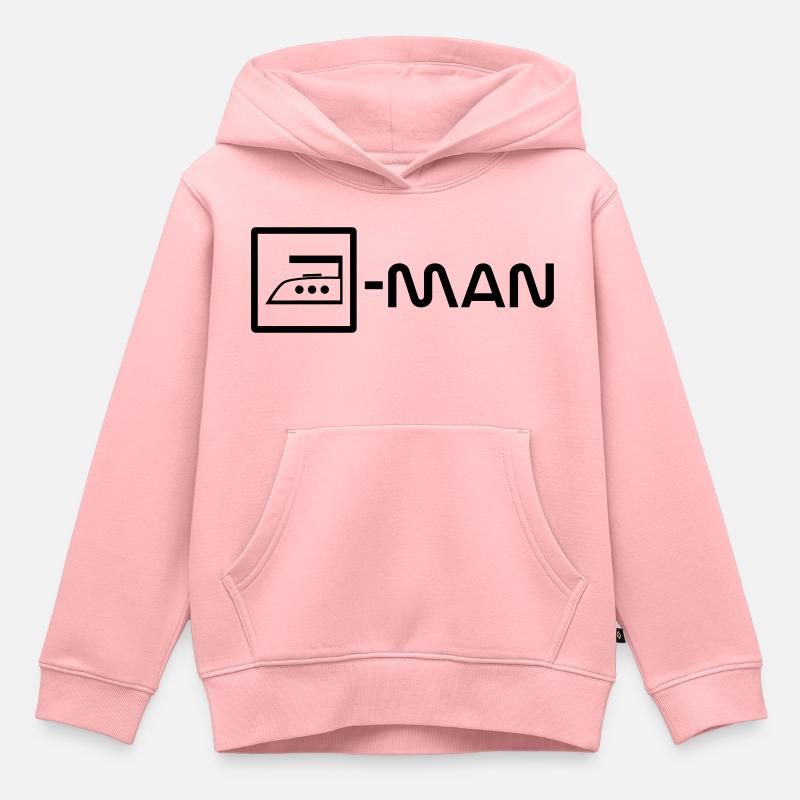 planche homme - Sweat Premium à capuche enfant bio - rose