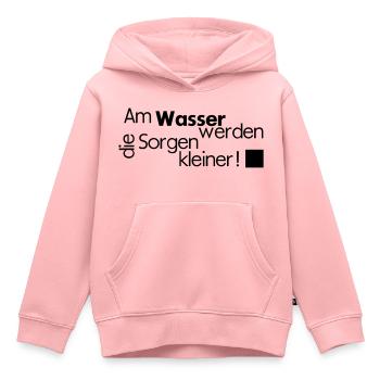 wasser - Kinder Premium Organic Hoodie - Rosa - Vorne - AI Model Kid Female (0cm)