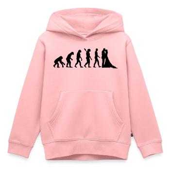 Evolution Wedding - Kids Premium Organic Hoodie - rose - Front - AI Model Kid Female (0cm)
