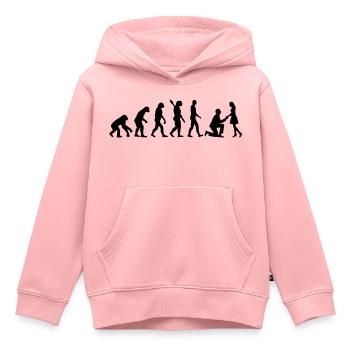 Heiratsantrag - Kinder Premium Organic Hoodie - Rosa - Vorne - AI Model Kid Female (0cm)