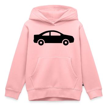 Auto - Kinder Premium Organic Hoodie - Rosa - Vorne - AI Model Kid Female (0cm)