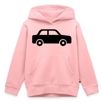 Auto - Kinder Premium Organic Hoodie - Rosa - Vorne - AI Model Kid Female (0cm)