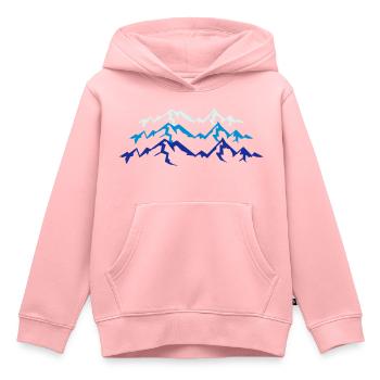 Hohe Schöne Berge - Kinder Premium Organic Hoodie - Rosa - Vorne - AI Model Kid Female (0cm)