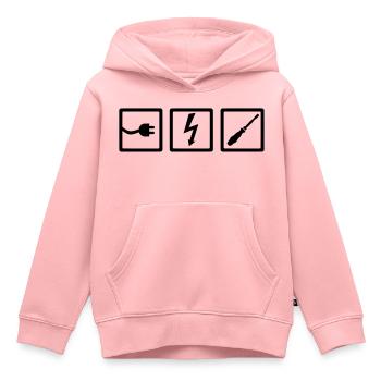 Electrician - Kids Premium Organic Hoodie - rose - Front - AI Model Kid Female (0cm)