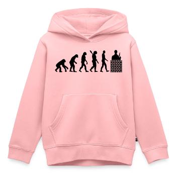 Maurer - Kinder Premium Organic Hoodie - Rosa - Vorne - AI Model Kid Female (0cm)