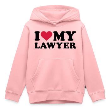 Anwalt - Kinder Premium Organic Hoodie - Rosa - Vorne - AI Model Kid Female (0cm)
