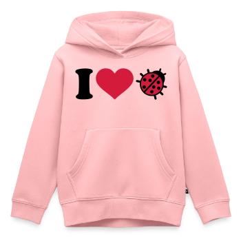 Marienkäfer - Kinder Premium Organic Hoodie - Rosa - Vorne - AI Model Kid Female (0cm)