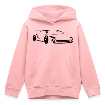 Schnelles Supercar Konzept Auto Sportwagen Rennen - Kinder Premium Organic Hoodie - Rosa - Vorne - AI Model Kid Female (0cm)