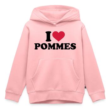 Pommes - Kinder Premium Organic Hoodie - Rosa - Vorne - AI Model Kid Female (0cm)