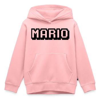 Mario - Kinder Premium Organic Hoodie - Rosa - Vorne - AI Model Kid Female (0cm)