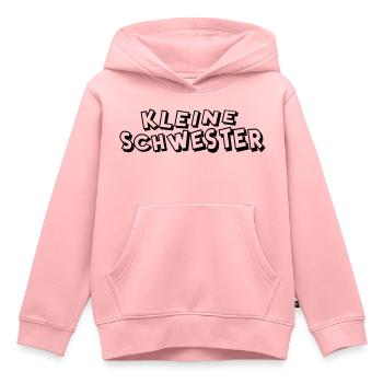 Kleine Schwester - Kinder Premium Organic Hoodie - Rosa - Vorne - AI Model Kid Female (0cm)