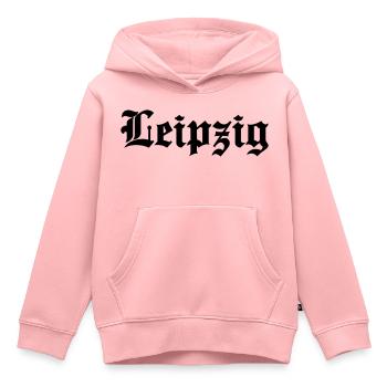 Leipzig - Kinder Premium Organic Hoodie - Rosa - Vorne - AI Model Kid Female (0cm)