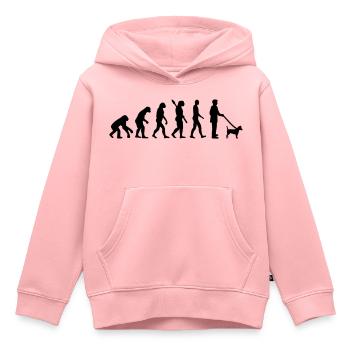 Jack Russel - Sweat Premium à capuche enfant bio - rose - Devant - AI Model Kid Female (0cm)